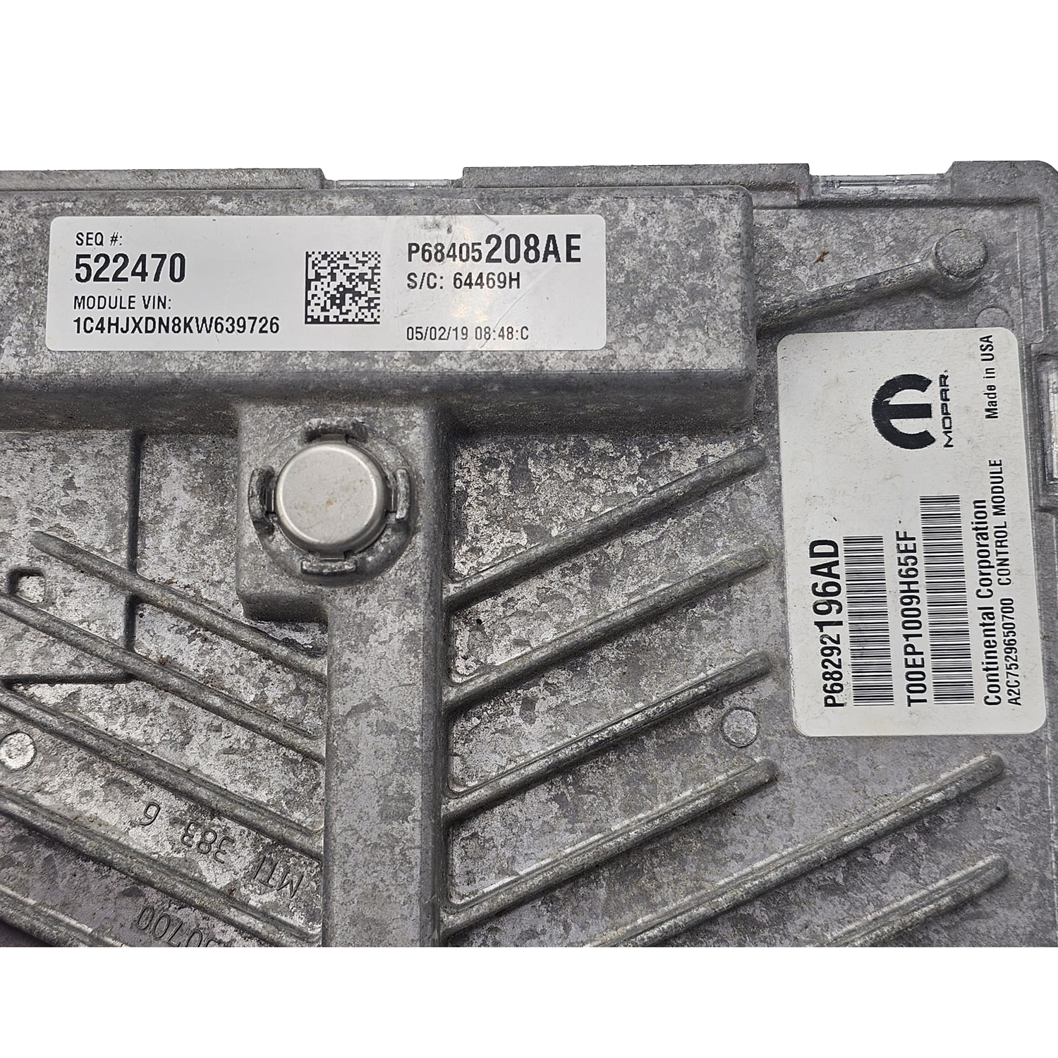 Jeep gepc4 ECU label