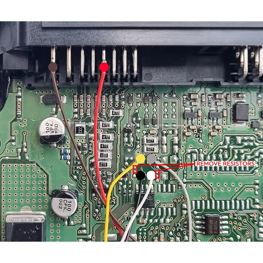 Renault mec 93 090 ECU connection diagram